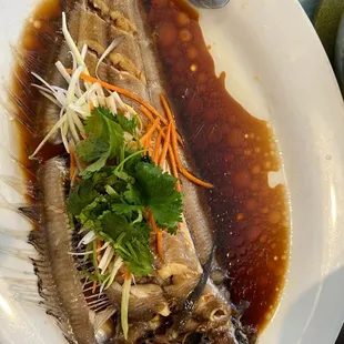 Steamed fish