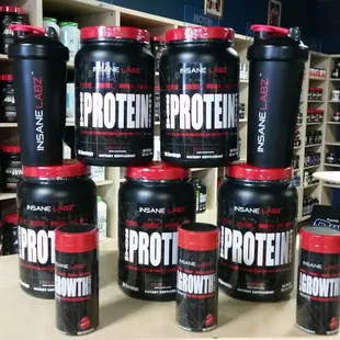 New Prod from Insane Labz. Iso Protein, Growth Project, Shaker Cups.