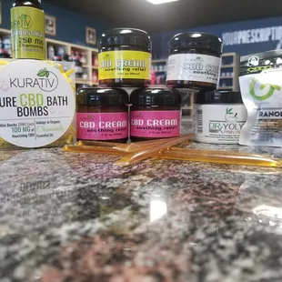 Great New CBD Products in @ Nutrition Rx. Bath Bombs,500 mg CBD Cream,50 mg Granola Bits.