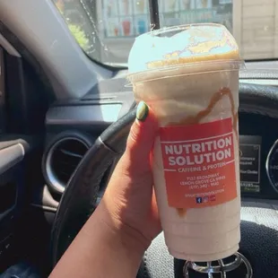 Butter Pecan protein shake