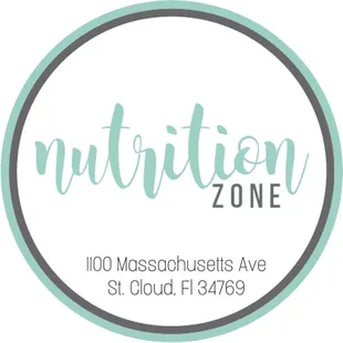 a circle with the words nutrition zone on it