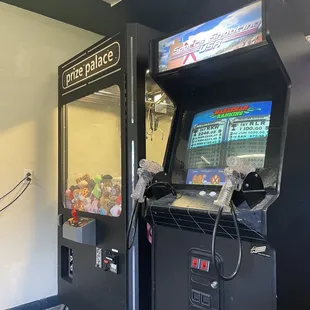 two arcade machines