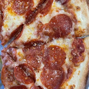 pepperoni and cheese pizza