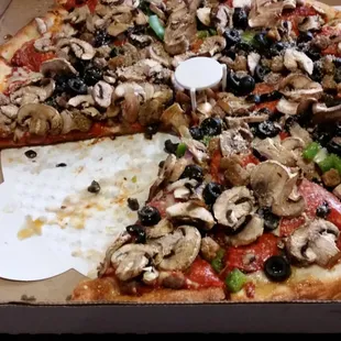 You may want to stop by here..wait...definitely stop here, really great pizza!! Fresh