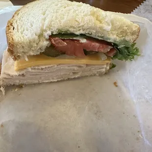 1/2 turkey sandwich-so good