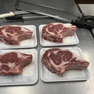 Bone in ribeyes