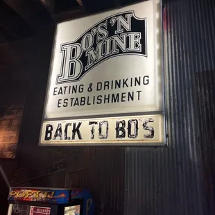 Old signage from its predecessor