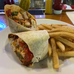 Buffalo chicken wrap