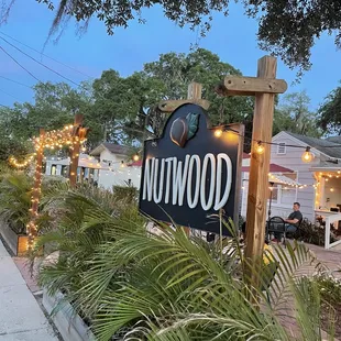 Loved eating in the outdoor garden