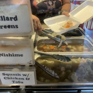 Squash w/ chicken and tofu