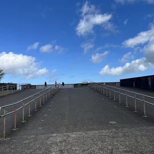 A wide ramp made the lookout accessible