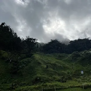 View towards the mountains