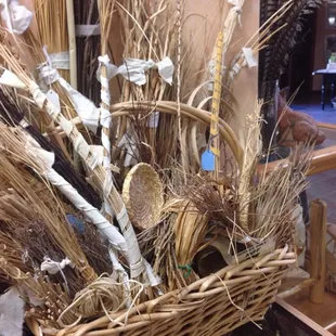 A display on native materials used for weaving and tools. Very informational!