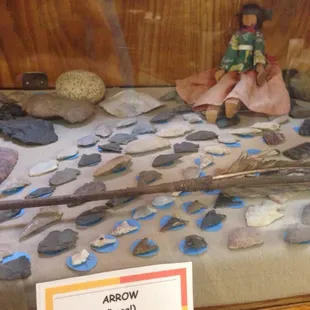 A display with local arrowheads, and an intact arrow!
