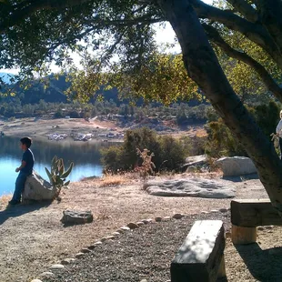Meditaion garden overlooking Lake Isabella