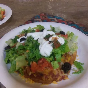 Yummy fry bread tacos