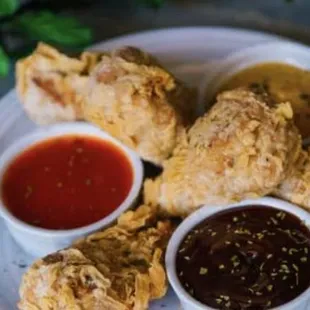Vegan chicken drummies