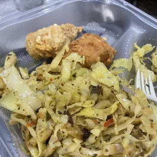 a meal in a plastic container