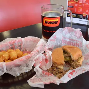 Original Combo with cheese and Tots.