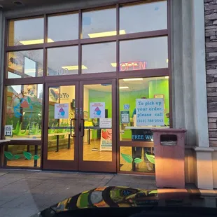 Front of store