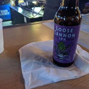 Ipa beer. No draft beer here