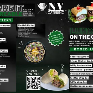 Platter Menu