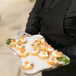 Beautiful presentation of our appetizers during the wedding. Great job Nate and Jessica