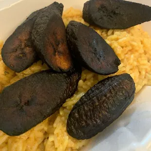 Plantains and Jollof Rice