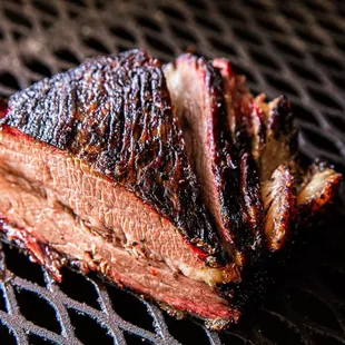 Mesquite Smoked Beef Brisket with that 200 year old south Texas flavor, dalmatian (salt and pepper) rub.