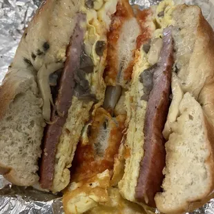 Pork Roll Breakfast Sandwich