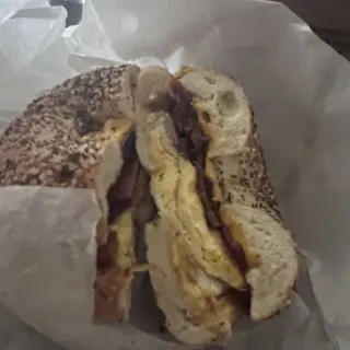 2 Eggs on Bagel Breakfast
