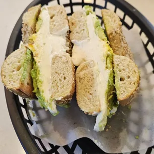 CTA Cream Cheese, Tomato, Avocado, Lemon Pepper