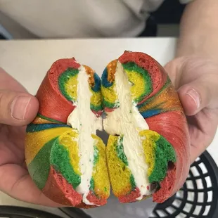 Bagel Bag (All Rainbow) Bagel with Cream Cheese