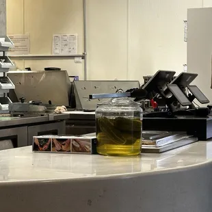 And if you like pickles, they have a jar of fresh ones