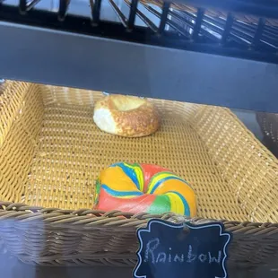 Rainbow bagel