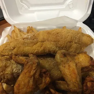 Fish and chicken combo