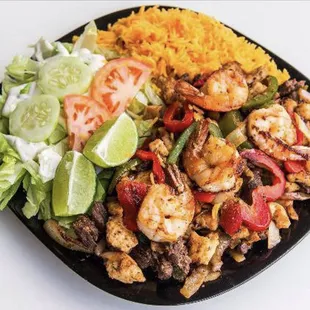 Mixed fajita platter