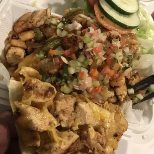 Chicken and Shrimp Quesadilla