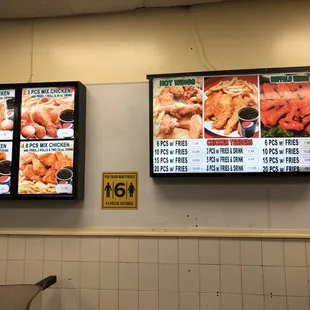 menus and prices