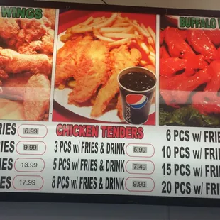 Hot wings. Buffalo wings and Chicken tender