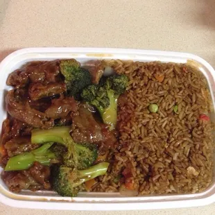 Beef and broccoli was delicious
