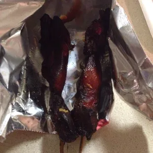 Chicken teriyaki on sticks so good