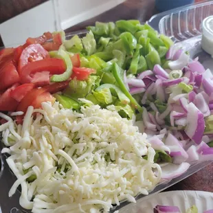 A house salad, it&apos;s huge
