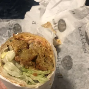 Falafel Wrap...so yum