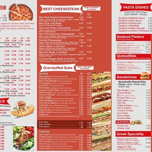NY Fried Chicken Pizza &amp; Subs new menu (October 2019)