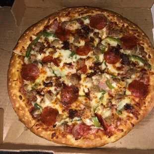 Hole In the wall place, but the pizza is fresh. I'm a food snob and I approve