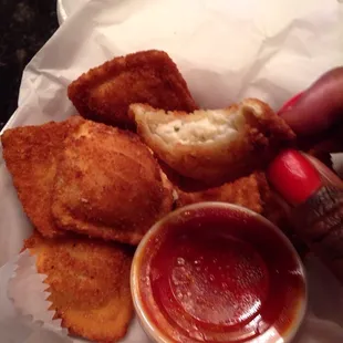 Can you say LOVE!! Order them all the time. Forget fried mac n cheese, fried ravioli is the best
