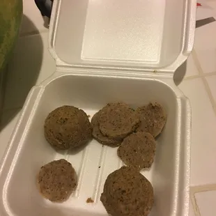 This is what I got for 5 dollar meatballs.