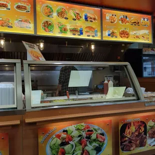 menus on the wall