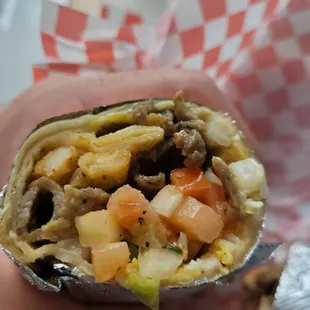 Lamb burrito